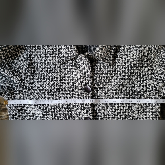 Chico's Acrylic Blend Black& White Blazer/ Jacket Size 0 (US S/4) - Picture 13 of 13